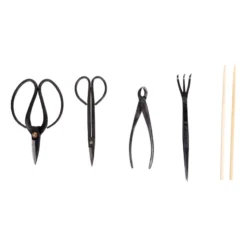 Werkzeugset Für Die Bonsaipflege, 5-teilig, Mit Aufbewahrungstasche -Fiskar Garten Geschaft 0220401215 Werkzeugetui Scheren Kralle Zange Pinzette Staebchen 2