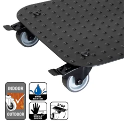 Pflanzenroller 'Alaska', Tragkraft 150 Kg, Anthrazit, Alu, 7 X 29 X 29 Cm -Fiskar Garten Geschaft 0920600517 pflanzenroller alaska 5 116723