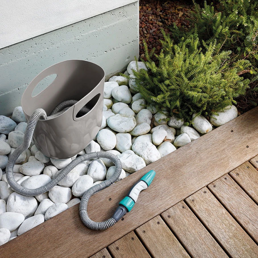 Aquapop Mit Selbstaufdehnbarem Schlauch, 5-15m, Braun, Kunststoff / Polyester 2 Aquapop Mit Selbstaufdehnbarem Schlauch, 5-15m, Braun, Kunststoff / Polyester – Bild 2