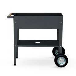 Hochbeet-Trolley Mit Rädern, Anthrazit, Metall, 75 X 35 X 80 Cm, 47 L -Fiskar Garten Geschaft 0980250141 Urban Garden Trolly auf Raedern anthrazit 7 84496