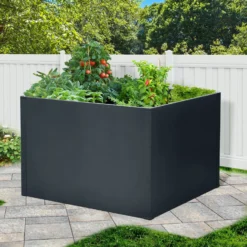 Hochbeet Mit Doppelwand, Anthrazit -Fiskar Garten Geschaft 0980250151 Hochbeet mit Doppelwand 3 94166