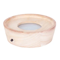 Monstera 'Water Roots' In Glasvase Ohne Erde Ø 12cm, Mit LED-Holzuntersetzer -Fiskar Garten Geschaft 1530102426 Monstera ob Monkey Mask in GlasvaseLED 12cm H30cm ohne Erde 7 86994