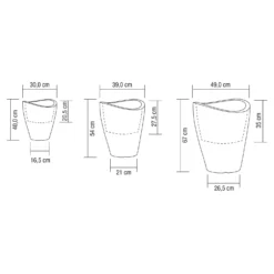 Pflanzgefäß 'Wave Globe High', Schwarz, Ø 30 X H 40 Cm 5 Pflanzgefäß 'Wave Globe High', Schwarz, Ø 30 X H 40 Cm -Fiskar Garten Geschaft 3210102842 3210102843 3210102844 Illu Wave Globe High Vermasst 55951