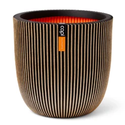 Pflanzgefäß 'Groove', Gold, Ø 35 X H 34 Cm