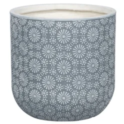 Pflanzgefäß 'Chester 02', Hellgrau, Ø 25 X H 25 Cm