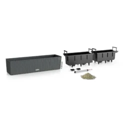 Lechuza Balconera Cottage, Granit 6 Lechuza Balconera Cottage, Granit -Fiskar Garten Geschaft 3230100595 Balconera Cottage80 79x19x19cm granit Pflanzvol 12Ltr 3 17880