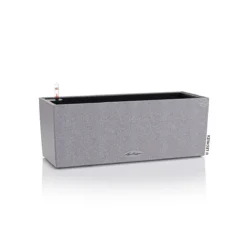 LECHUZA Balconera Stone All-in-One Set'grau, 50 X 19 X 19 Cm