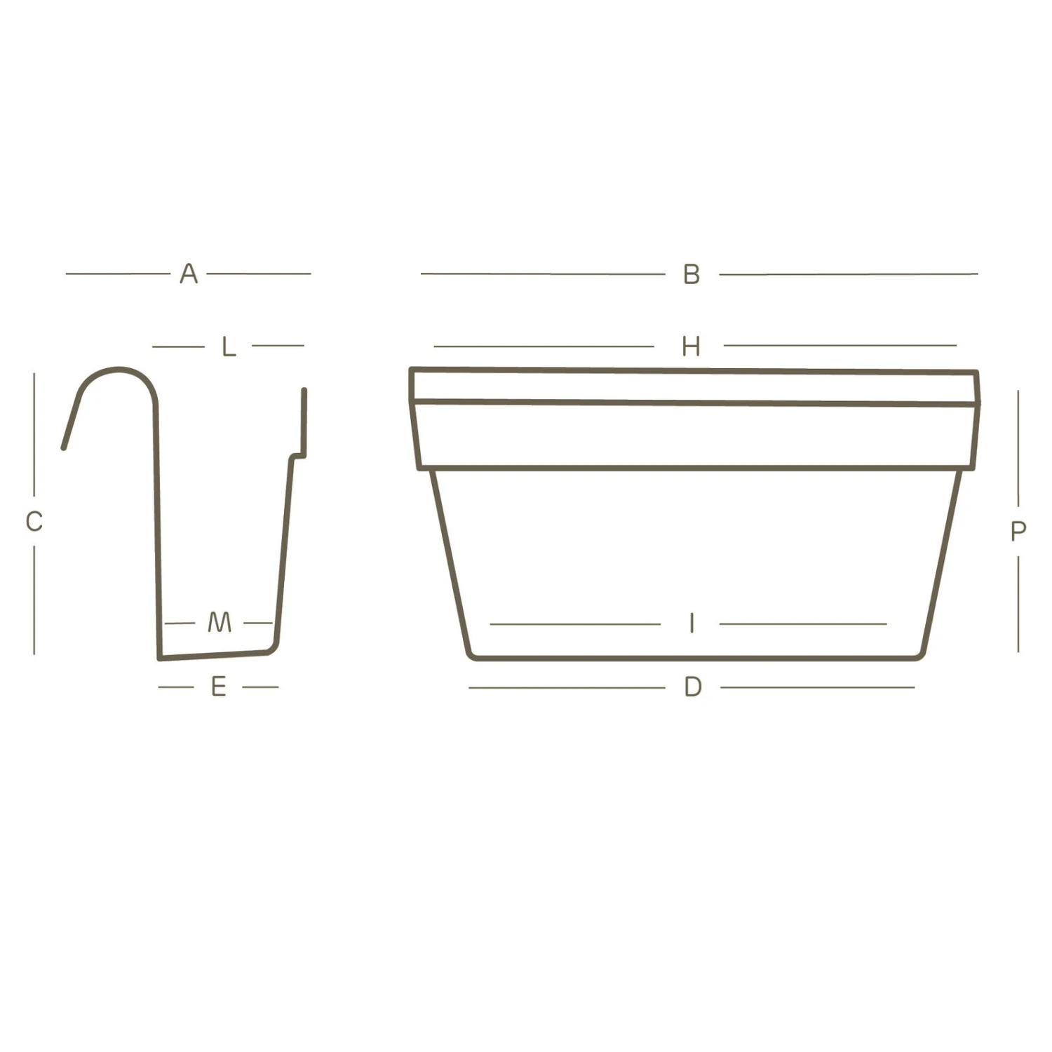 Balkon-Hängekasten UP Cassetta, Rosmarin, 50 Cm, 9 Liter 2 Balkon-Hängekasten UP Cassetta, Rosmarin, 50 Cm, 9 Liter – Bild 2