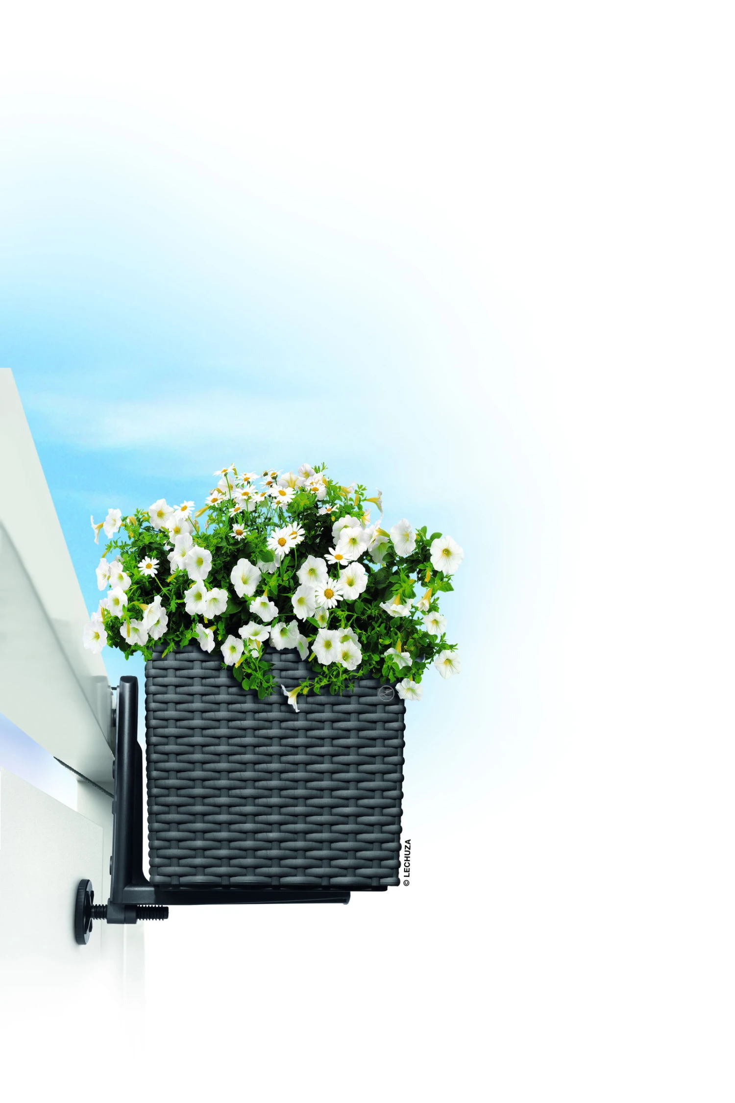 Lechuza Balkonkastenhalter Für Balconera Cottage, Weiß 2 Lechuza Balkonkastenhalter Für Balconera Cottage, Weiß – Bild 2