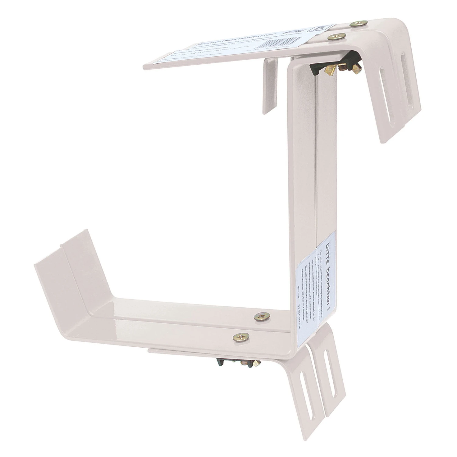 Blumenkastenhalter Aus Bandeisen, Terrakotta, 2-fach Verstellbar 1 Blumenkastenhalter Aus Bandeisen, Terrakotta, 2-fach Verstellbar